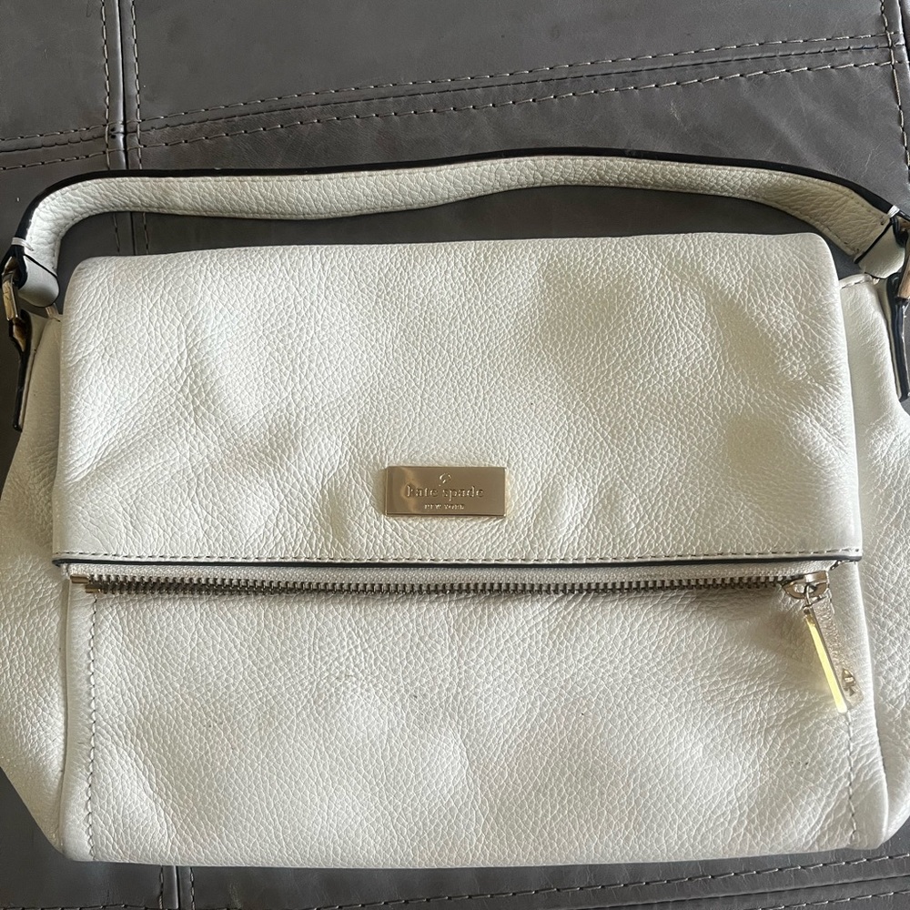 Kate Spade Cream Leather Shoulder Bag